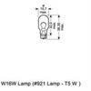 Лампа W16W 12V 16W W2.1x9.5d ORIGINAL LINE (Складная картонная коробка) OSRAM 921