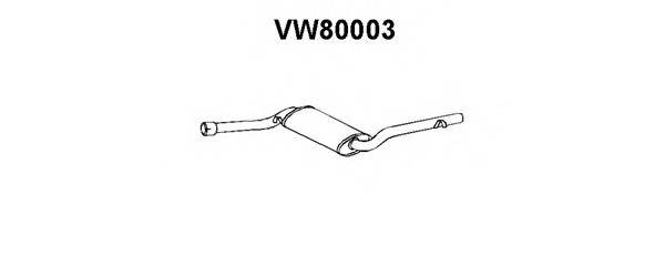 Глушитель средняя часть VENEPORTE VW80003