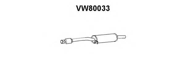 Глушитель средняя часть VENEPORTE VW80033