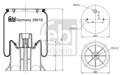 Головка торцевая 14 (3/8, 12pt, свечная) автоdело pro (39418) АвтоDело 39418