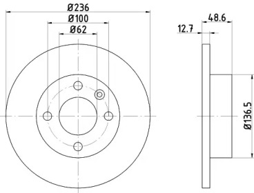 Гофра 50x230 | зад | EDEX 50230