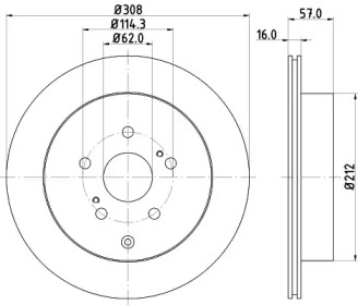 55222 диск обдирочный 125×6×22.23mm SATA 55222