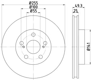 55250_гофра глушителя! d55хl250\ универсальная TIXONA 55250