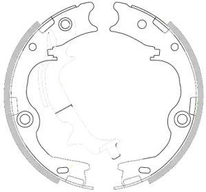 Комлект тормозных накладок REMSA 425200