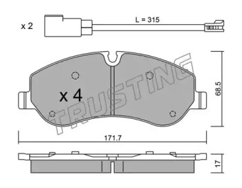 Пруж подв пр(цена за штуку отгружается парами!!) audi 80 90 KLAKSON 10060