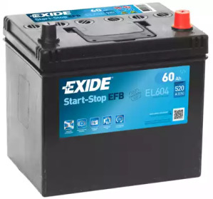 Стартерная аккумуляторная батарея EXIDE EL604