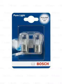 Лампа P21 5W Pure Light Standard 21 5 W 12 V BAY15d (2шт) BOSCH 1987301016