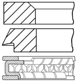 Кольца goetze GOETZE ENGINE 0878050000