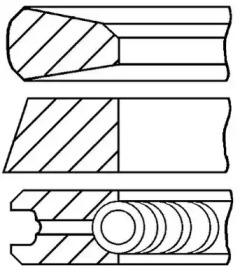 Кольца поршневые GOETZE ENGINE 0878520000