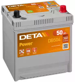 Стартерная аккумуляторная батарея DETA DB504