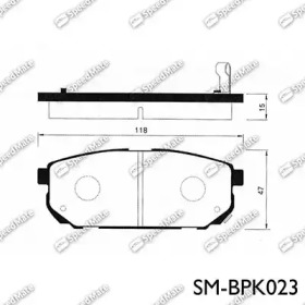 Колодки зад. sorento (jc) (2002-2006) SPEEDMATE SMBPK023