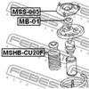 Пыльник амортизатора переднего Mitsubishi ASX GA 10 FEBEST MSHBCU20F