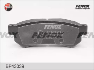 Колодки дисковые задние для Chevrolet Lacetti 1.6-1.8, Daewoo Nubira 1.4-1.8 07-08 FENOX BP43039