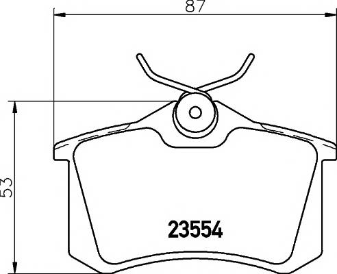 Задние колодки MINTEX MDB1377 не подготовлено для датчика MDB1377