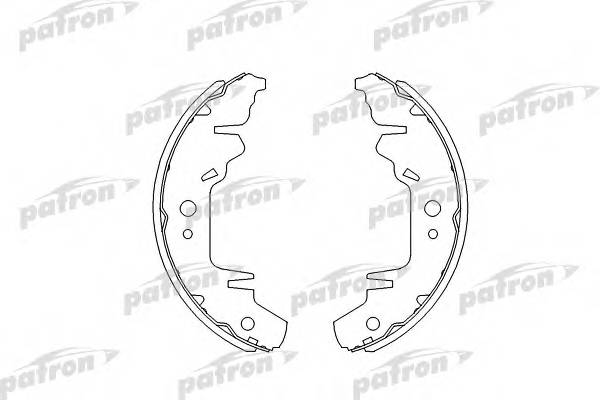 Задние Комплект тормозных колодок PATRON PSP568