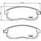 Колодки дисковые передние для Nissan Tiida 1.6/1.8/1.5DCi 09.07 TEXTAR 2156201