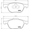 Колодки дисковые передние с антискрип. пластинами для Ford Focus III 1.6/1.6TDCi/2.0TDCi 11 TEXTAR 2372301
