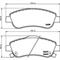 Колодки дисковые передние для Honda CR-V 2.0/2.2D/2.4 06 TEXTAR 2463801