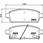 Колодки дисковые задние с антискрип. пластинами для Opel Astra, Chevrolet Cruze 1.4-2.0 09 TEXTAR 2509602