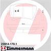 Задние колодки ZIMMERMANN 239141701 подготовлено для датчика износа 239141701