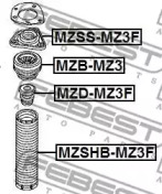 Пыльник амортизатора переднего для Mazda 3 BK 03 FEBEST MZSHBMZ3F