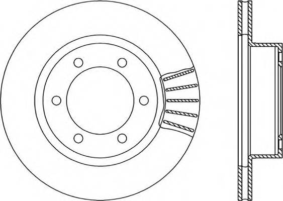 Передний тормозной диск OPEN PARTS BDR183420
