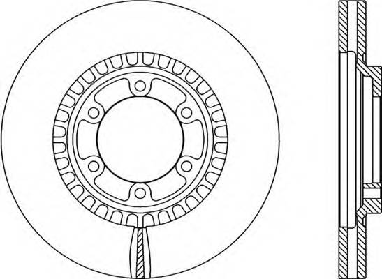 Передний тормозной диск OPEN PARTS BDR208520