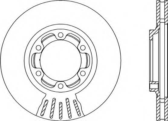 Передний тормозной диск OPEN PARTS BDR212220