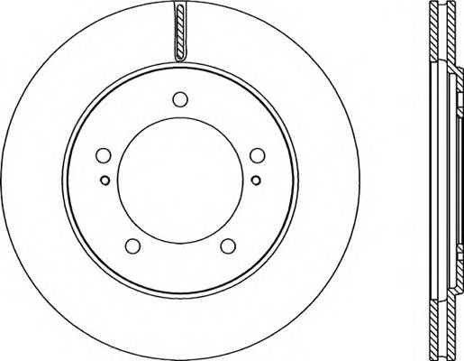 Передний тормозной диск OPEN PARTS BDR227320