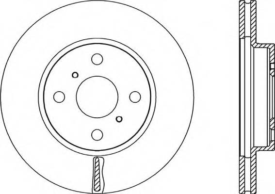 Передний тормозной диск OPEN PARTS BDR231520