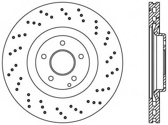 Передний тормозной диск OPEN PARTS BDRS207925