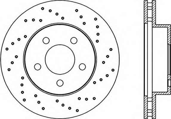 Передний тормозной диск OPEN PARTS BDRS216725