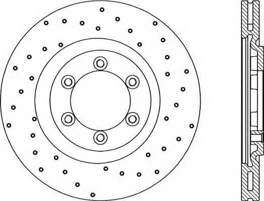 Передний тормозной диск OPEN PARTS BDRS222925