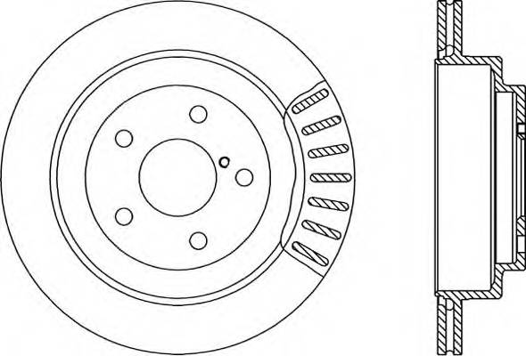 Задний тормозной диск OPEN PARTS BDR149420