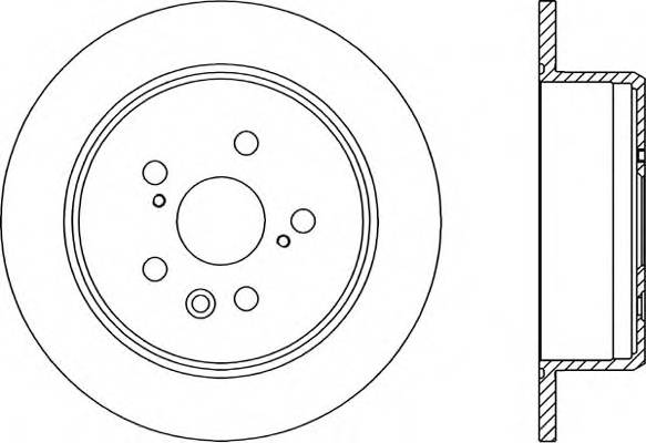 Задний тормозной диск OPEN PARTS BDR153510