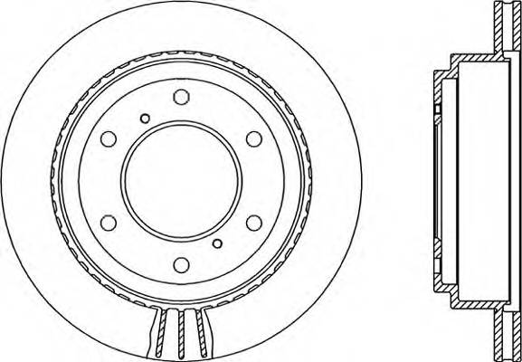 Задний тормозной диск OPEN PARTS BDR213420