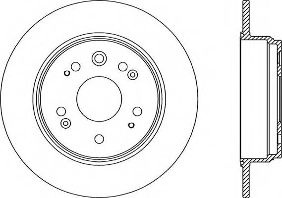 Задний тормозной диск OPEN PARTS BDR217110