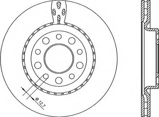 Задний тормозной диск OPEN PARTS BDR225520