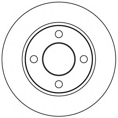 Задний тормозной диск SIMER D1073