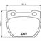 Колодки дисковые задние для Land Rover Defender 2.5/3.9/2.5TD 90 TEXTAR 2347101