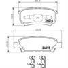 Колодки дисковые задние для Mitsubishi Outlander 2.0MPi/2.4i/Lancer 1.3-2.0i 03 TEXTAR 2401401