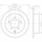Диск тормозной задний для Mitsubishi Lancer 1.5/1.8/2.0 Di-D 08 TEXTAR 92227403