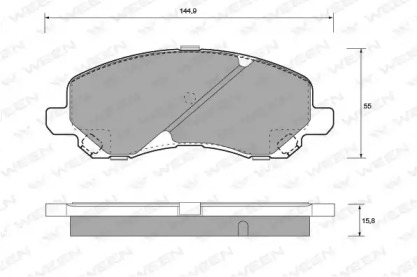 Тормозные колодки WEEN 1511114